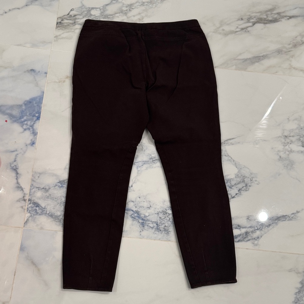 Saks Fifth Avenue High Waist Chocolate Jeans ankle crop size 6 good condition